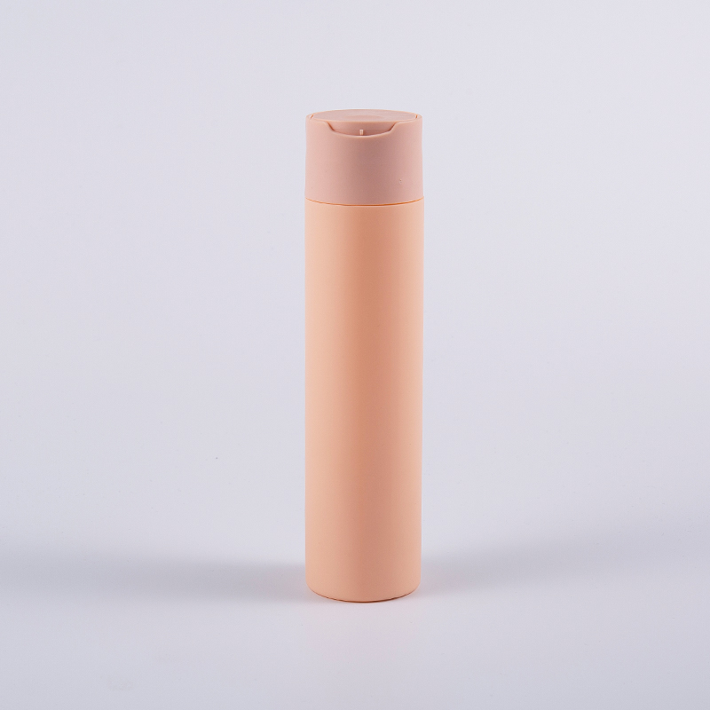 Monivärinen Soft Touch pyöreä muotoinen 250 ml puhdistuspullo levykorkilla