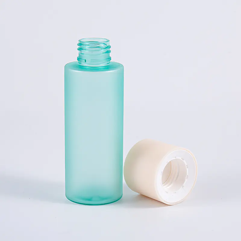 Elintarvike- ja lääkekäyttöön 100 ml PET-muovipullo kierrekorkilla