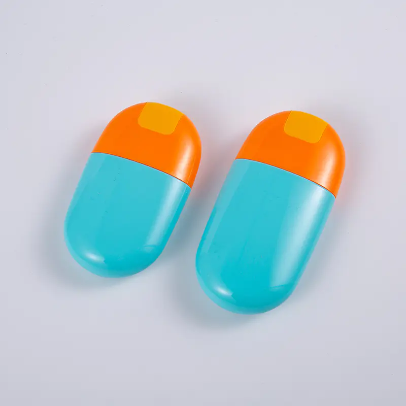 Solid Blue väri 30ml 50ml EVOH monikerroksinen aurinkovoidepullo kierrekorkilla