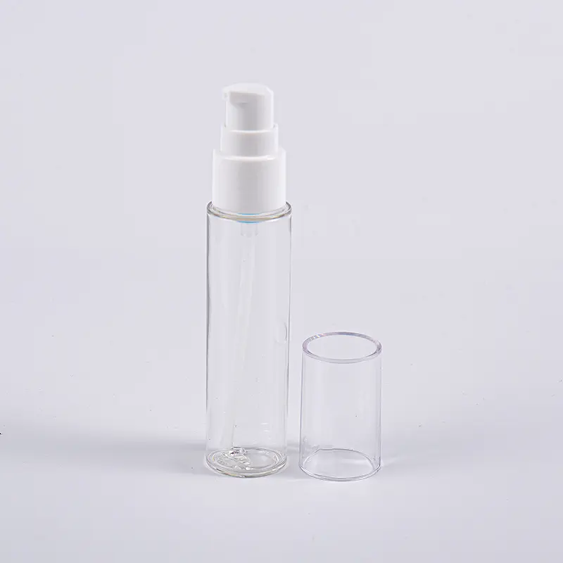 Matkustamiseen käytettävä 20 ml:n 30 ml:n 40 ml:n ohut PETG-emulsiopullo pumpulla Matkustamiseen käytettävä 20 ml:n 30 ml:n 40 ml:n ohut PETG-emulsiopullo pumpulla