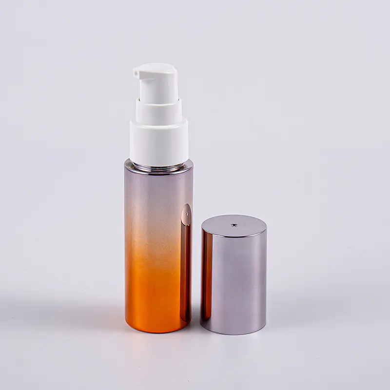 Eri värejä pyöreä muoto 30 ml PETG Lotion pullo pumpulla Matkakäyttöön
