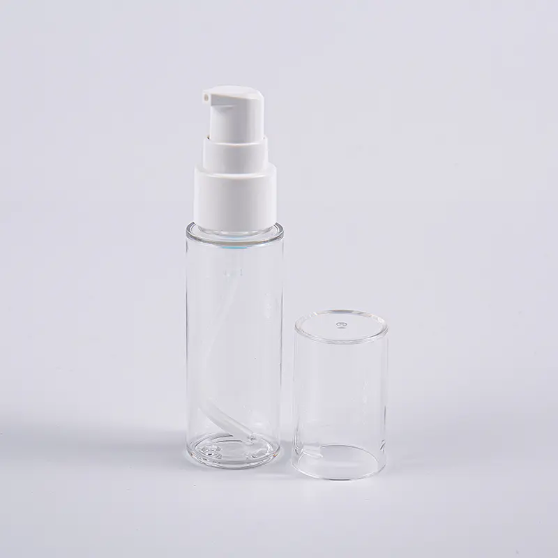 Eri värejä pyöreä muoto 30 ml PETG Lotion pullo pumpulla Matkakäyttöön