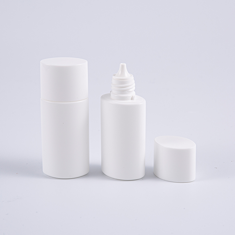 Oval Shape White 15 ml PE aurinkovoidepullo 