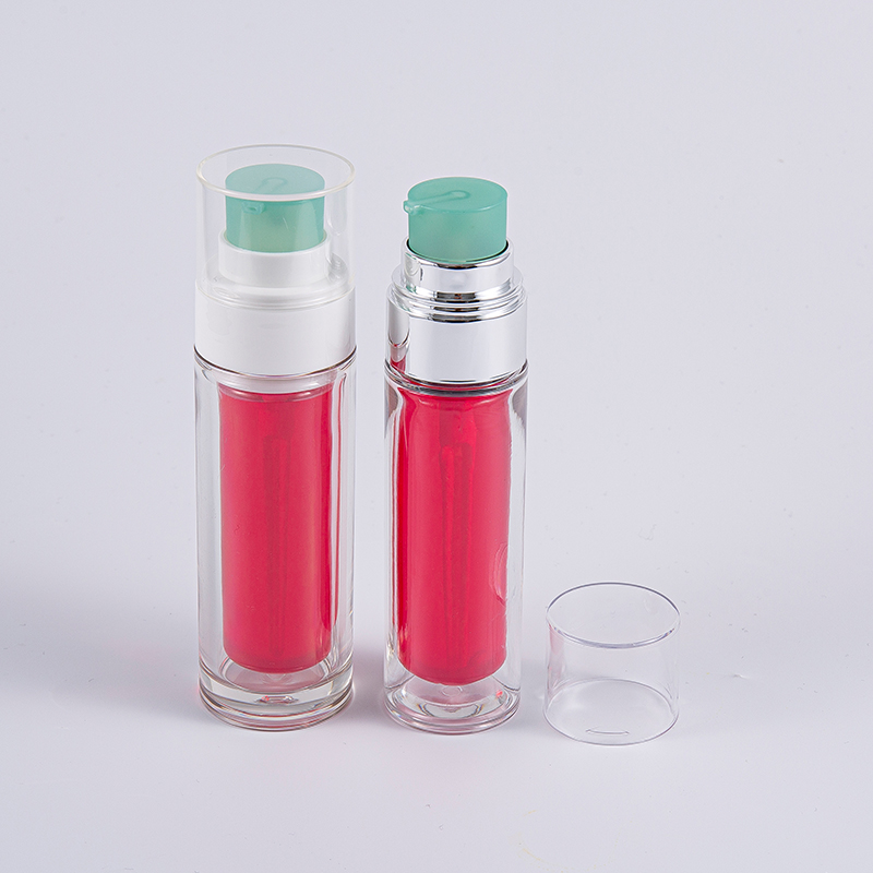 Kirkas PETG-pullo monikerroksisella komposiittisisäpussilla 30 ml 50 ml tyhjiöpullo pumpulla Kirkas PETG-pullo monikerroksisella komposiittisisäpussilla 30 ml 50 ml tyhjiöpullo pumpulla