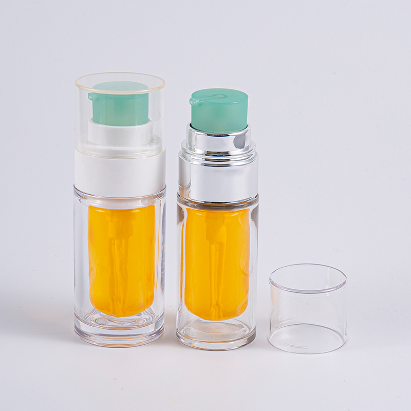 Kirkas PETG-pullo monikerroksisella komposiittisisäpussilla 30 ml 50 ml tyhjiöpullo pumpulla Kirkas PETG-pullo monikerroksisella komposiittisisäpussilla 30 ml 50 ml tyhjiöpullo pumpulla