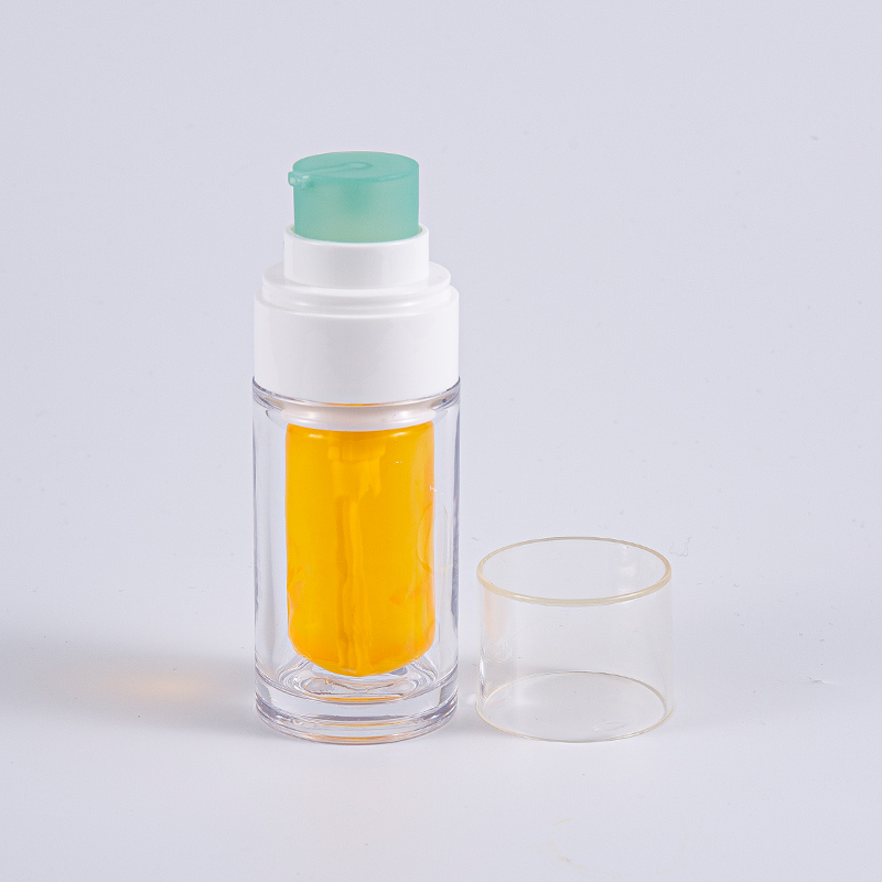 Kirkas PETG-pullo monikerroksisella komposiittisisäpussilla 30 ml 50 ml tyhjiöpullo pumpulla Kirkas PETG-pullo monikerroksisella komposiittisisäpussilla 30 ml 50 ml tyhjiöpullo pumpulla