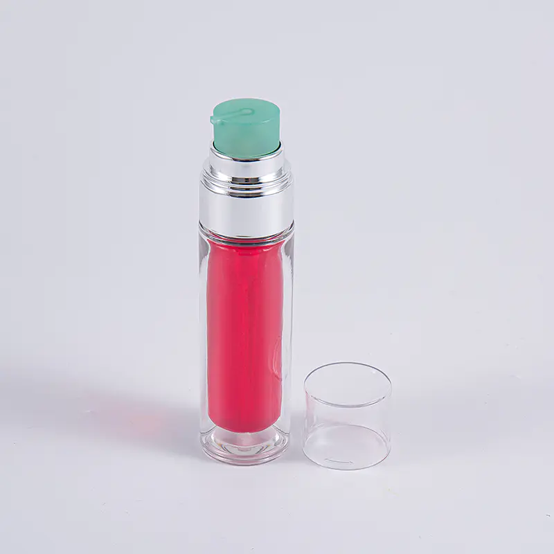 Kirkas PETG-pullo monikerroksisella komposiittisisäpussilla 30 ml 50 ml tyhjiöpullo pumpulla Kirkas PETG-pullo monikerroksisella komposiittisisäpussilla 30 ml 50 ml tyhjiöpullo pumpulla