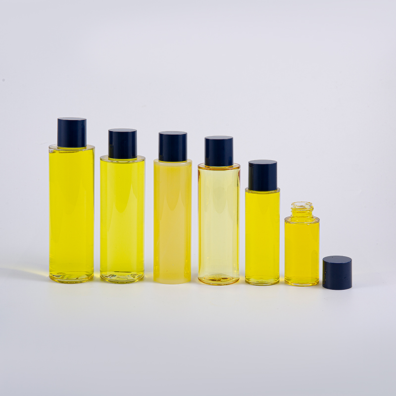 50ml 100ml 120ml 130ml 170ml 200ml PETG Round Lotion -pullo, jossa pyöreä kierrekorkki ja pienet lisäkkeet