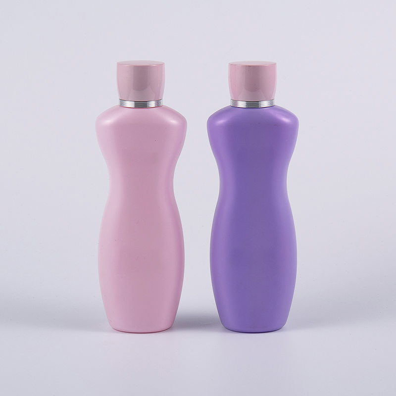 Vaaleanpunainen violetti väri Ergonominen muoto 200 ml PE Body Lotion Bath Pesupullo Vaaleanpunainen violetti väri Ergonominen muoto 200 ml PE Body Lotion Bath Pesupullo